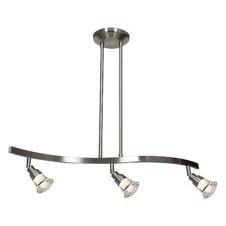 Access Lighting Optix, 3 Light LED Pendant Spotlight, Matte Chrome Finish, Acrylic Lens Acrylic 63053LEDD-MC/ACR